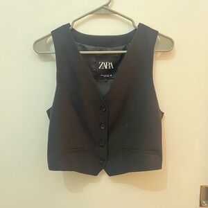 Zara Size XS Women’s Black Suiting Vest